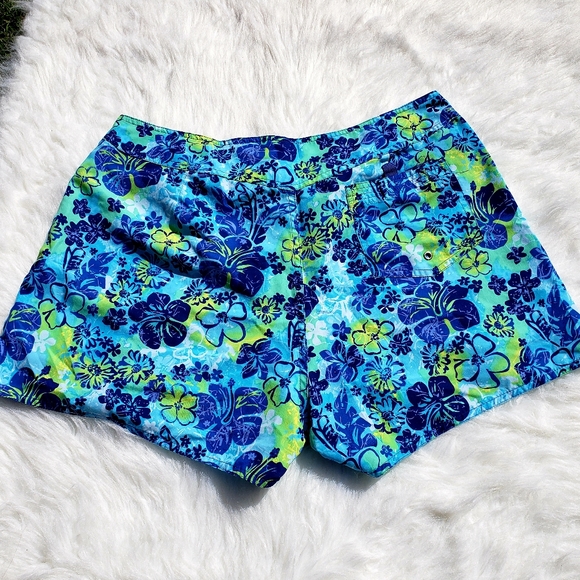 Blue Hawaiian Swim Shorts - Picture 4 of 7